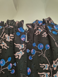 Whistles jurk Dobby. Maat 44, Zwart/print.