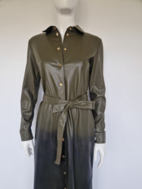 Fifth House jurk in kaki lederlook | maat 38 |