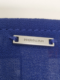 Morgan top met ruches. Maat 38, Kobalt.