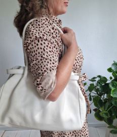 Mazarin leren schoudertas | Wit |