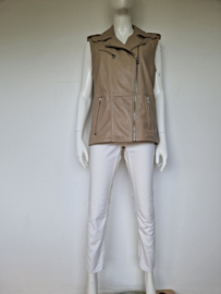 Goosecraft bodywarmer Athena. Mt. M. Beige/leer.