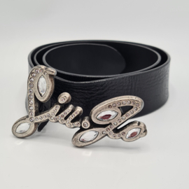 Liu Jo leren riem. Size M. Zwart.