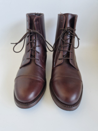 Terra leren veterlaarsjes | Maat 39 | Bruin |