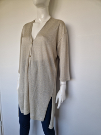 Luisa Cerano vest. Maat 40, Beige/goud