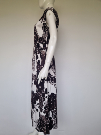 Marc Aurel set (rok en blouse. Maat 38. Bruin/crème.