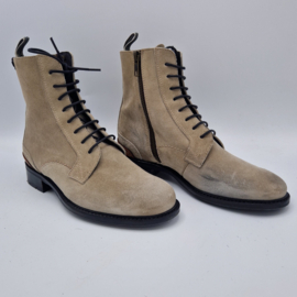 Floris van Bommel enkellaarsjes. Maat 37,Beige/suède.