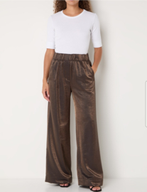 By-Bar Benji High Waist Wide fit. Maat XL. Bruin/metallic.