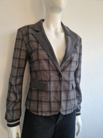 Florèz blazer. Maat L.Grijs/ruit.