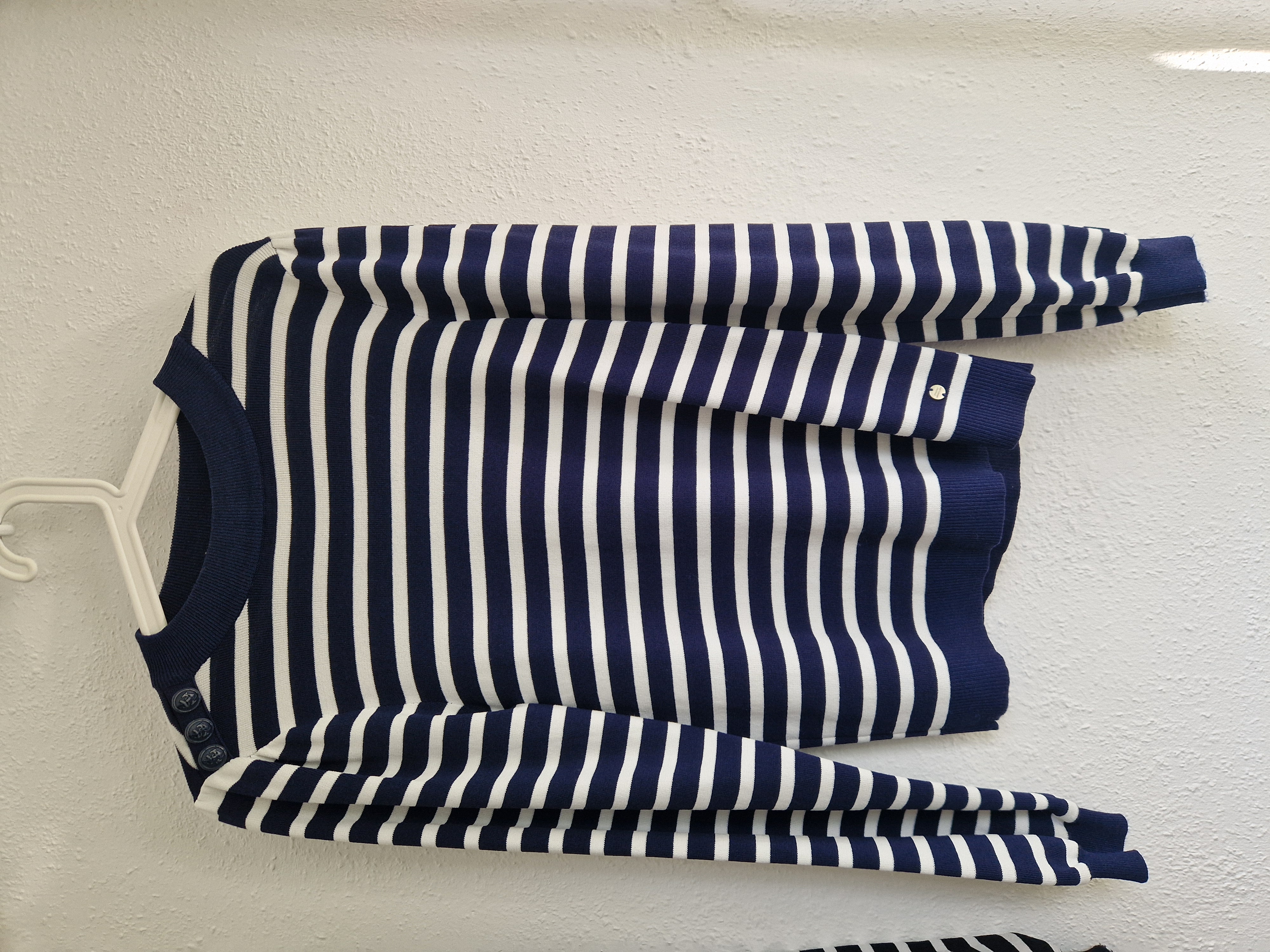 Studio Anneloes Luna Stripe pullover. Maat M.Blauw/wit.