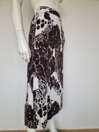 Marc Aurel set (rok en blouse. Maat 38. Bruin/crème.