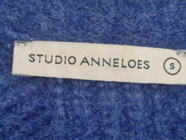 Studio Anneloes gebreid vest | Maat S | Blauw |