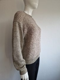Malene Birger trui Kinno. Maat M. Beige/goud.
