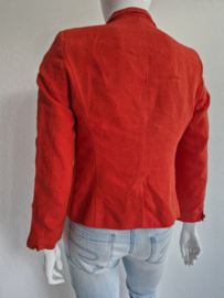 Purdey blazer. Maat 42. Rood/linnen.