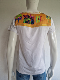 Mucho Gusto top. Maat S. Print/zijde.