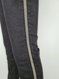 Blue Daze jeans. Mt. 40. Zwart/goudkleurig.