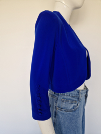 Joseph Ribkoff bolero jasje. Maat 38, Kobaltblauw.