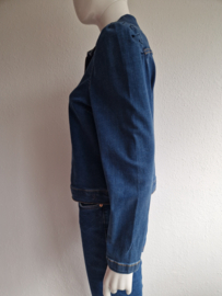 Studio Anneloes jasje met ritssluiting. Maat 40. Blauw/denim.