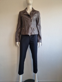 DNA biker jasje. Maat 38/40, Grijs/leer.