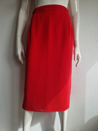 Edgar Vos midi rok. Maat 38, Rood.