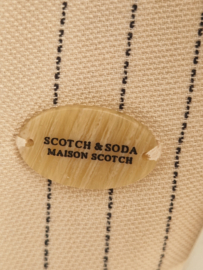 Scotch & Soda double breasted krijtstreep blazer. Maat M.Crème.
