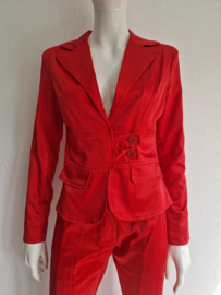 Via Fillungo blazer. Maat 36/38, Rood.