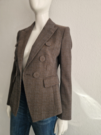 Luisa Cerano blazer. Maat 38. Grijs/blauw