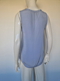 Aperto top. Maat 36, Lichtblauw/zijde.