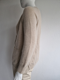 Portofinopiazzetta vest. Maat L. Beige/ kasjmier