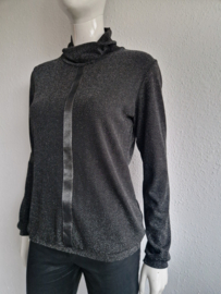 Beate Heymann top met col. Maat 38, Zilver.