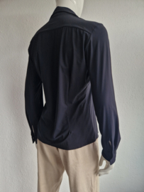 TRVL Dress blouse. Maat M. Zwart/travelstof.