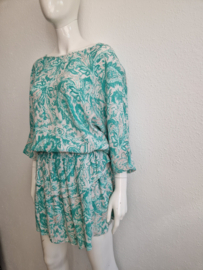 Antik Batik jurk. Maat 40, Mintgroen.
