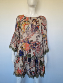 Miss June Paris jurk. Bohemian stijl. Maat 38.