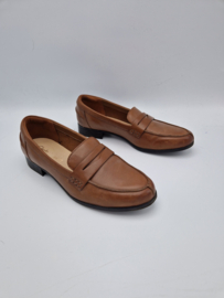 Clarks Leren Loafers. Maat 40, Bruin.