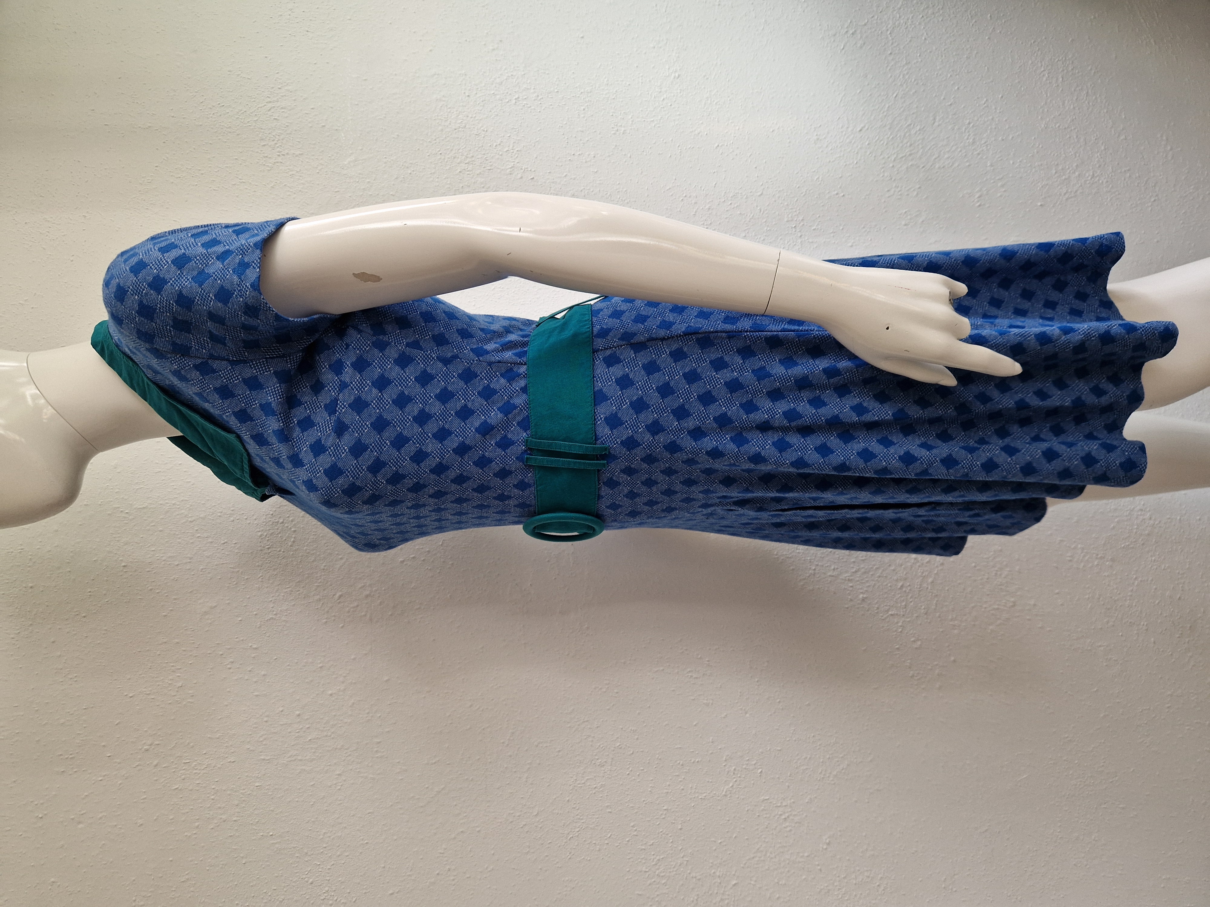 Wow To Go jurk. Maat 36/38. Blauw/groen.
