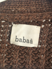 Babaa vest. Maat M. Bruin/wol.