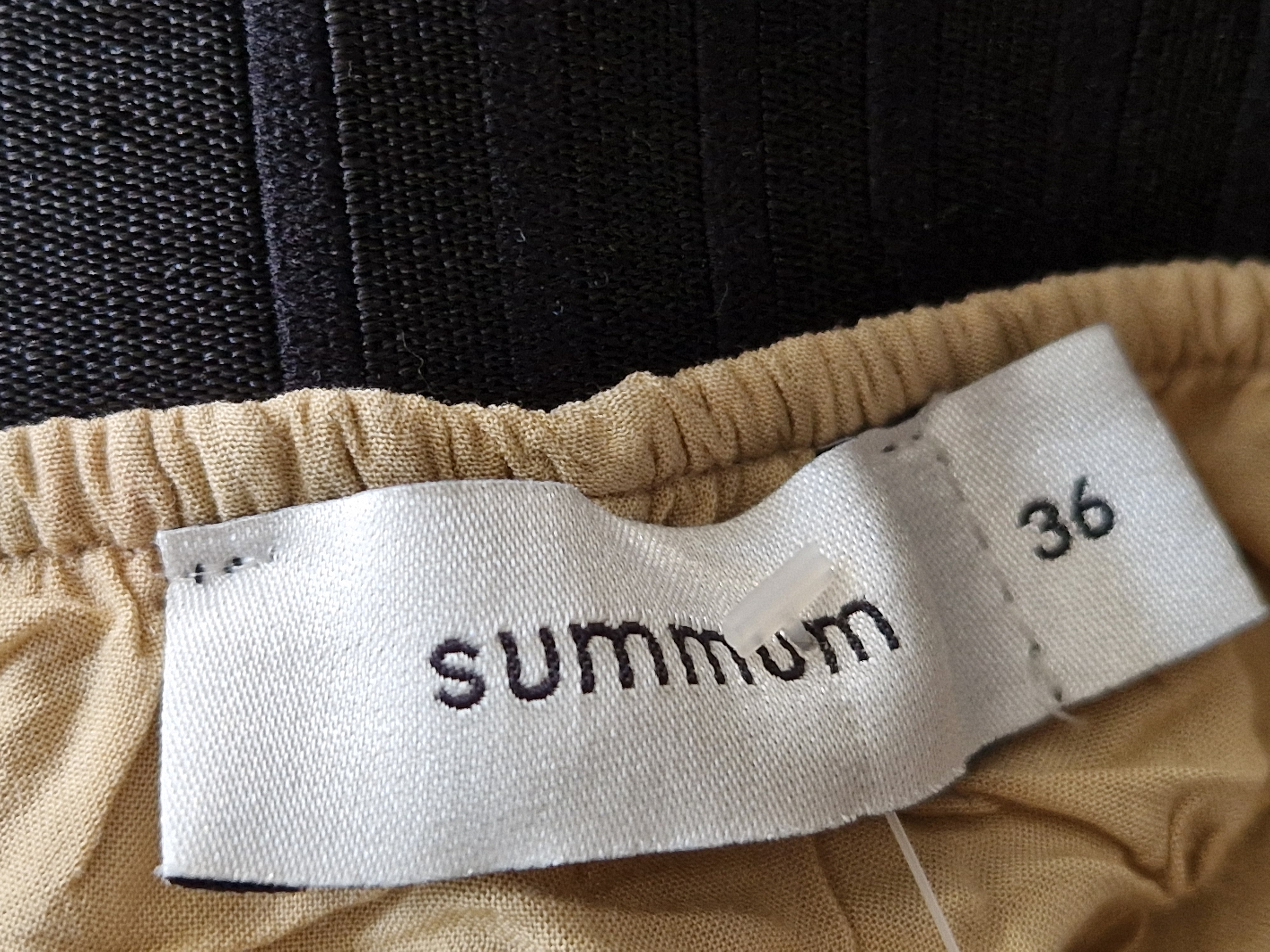 Summum maxi strokenrok. Maat 36, Roze/beige.