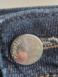 Claudia Sträter denim rok. Maat 42, Blauw.
