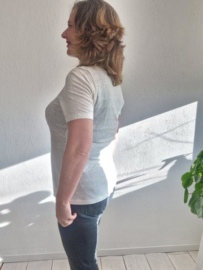 Summum Woman shirt. Maat M. Crème/goud