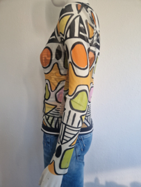 Set (vest & top). Maat 36. All over print.