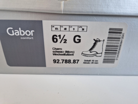Gabor Comfort enkellaarsjes | Maat 6,5 | Zwart |
