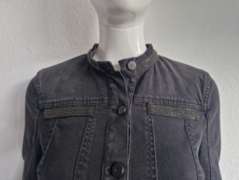 Luisa Cerano denim jasje. Maat 40, Zwart