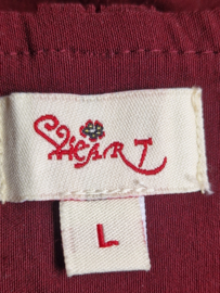 Heart Triangle broek | Maat L | Bordeaux |
