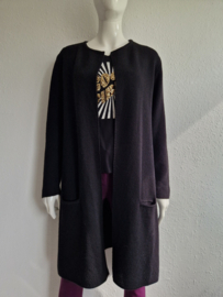 Sibin Linnebjerg vest. Maat L. Zwart/merinowol.