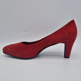 Toscanini pumps. Mt. 41, Rood/suede.