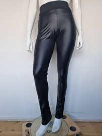 Sarah Pacini legging. Maat 2, Zwart/imitatie leer.