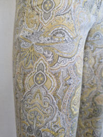 Cambio cropped pantalon Luise. Maat 34, Geel/print.