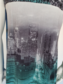 Eroke zomerjurk. Maat 40, Blauw/print.