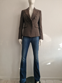 Luisa Cerano blazer. Maat 38. Grijs/blauw