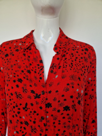 POM Amsterdam jurk. Maat 36/38, Rood/print.