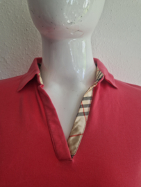 Burberry polo shirt. Maat 42,Roze.